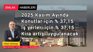 Kasım ayı kira artış oranı